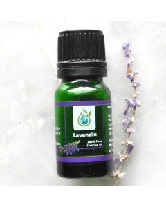 Lavandin Essential Oil bottle, 100% pure, steam distilled in France