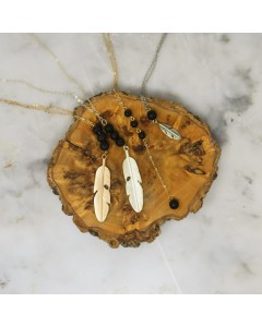 CLEARANCE - Feather Diffuser Necklace