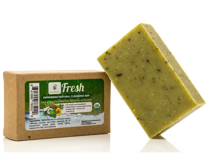 CLEARANCE - FRESH Organic Cleansing Bar - PEPPERMINT - 4oz