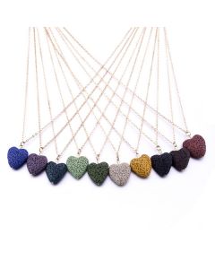 Lava Hearts Diffuser Necklace 