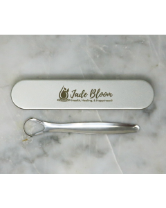 tongue scraper shown below metal case 