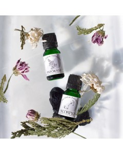 scorpio and patchouli bottles