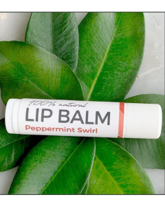 Lip Balm (100% Natural) - Peppermint Swirl