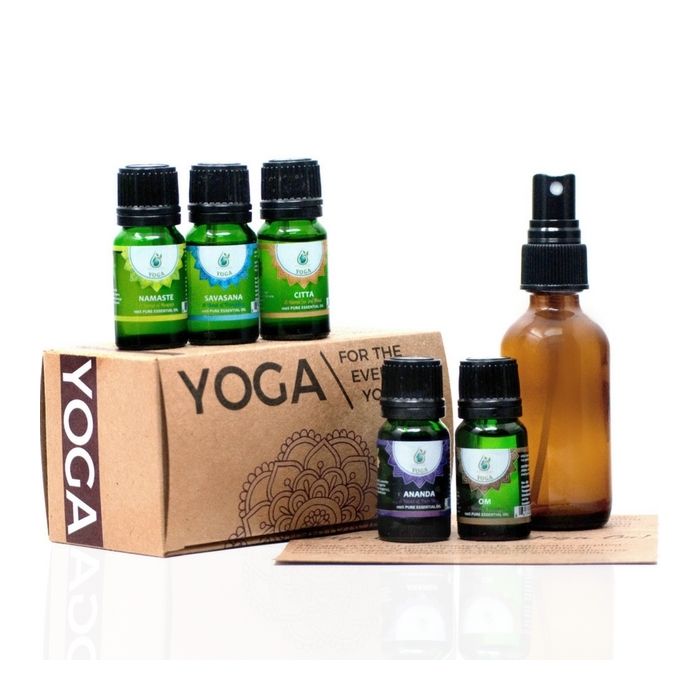 Boxed Gift Set - YOGA (5 blends, 1 empty spray bottle, 1 recipe