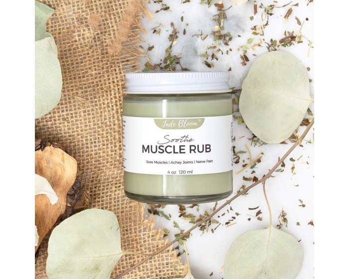 Muscle Rub SOOTHE - Essential Oil Muscle Fusion (Heat Activated) - Glass Jar